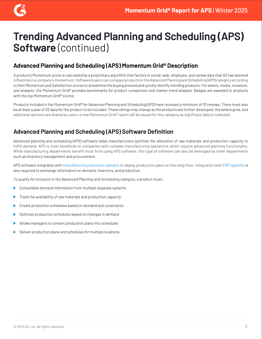 Acumatica: A Momentum Leader in Advanced Planning & Scheduling, page 1